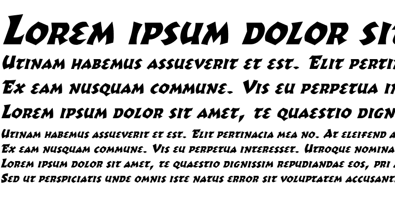 Sample of Romulus Italic