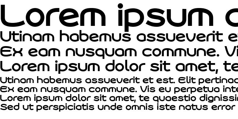 Sample of Roona Sans Bold PERSONAL