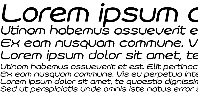 Sample of Roona Sans Medium PERSONAL Italic