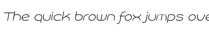 Preview of Roona Sans Thin PERSONAL Italic