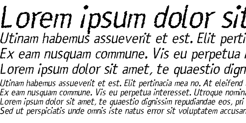 Sample of Rosango Italic