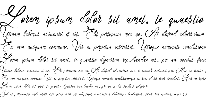Sample of Rosella Script