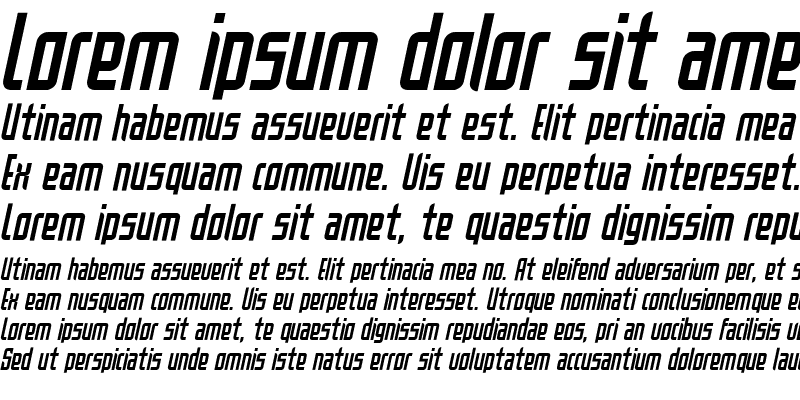 Sample of Rosetta Italic