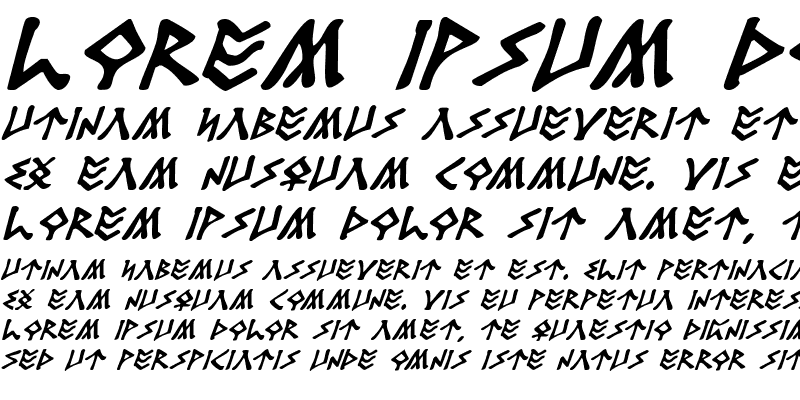 Sample of Rosicrucian Italic Italic