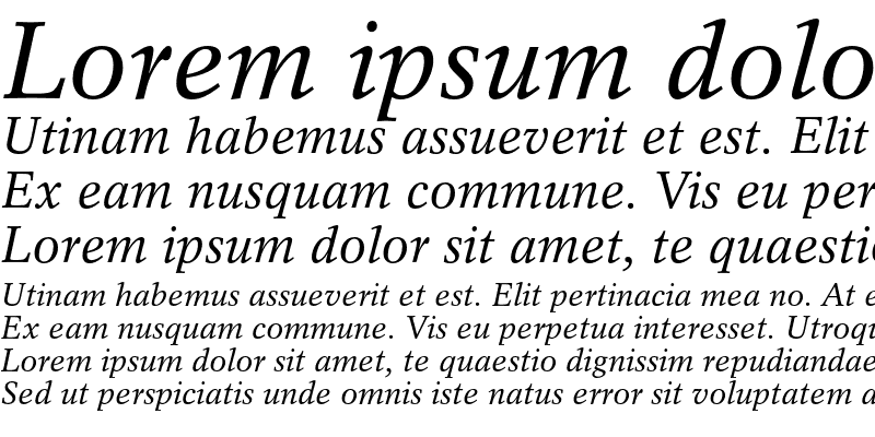 Sample of Rotation Italic