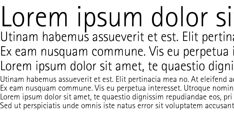 Sample of Rotis Sans Serif Std 45 Light