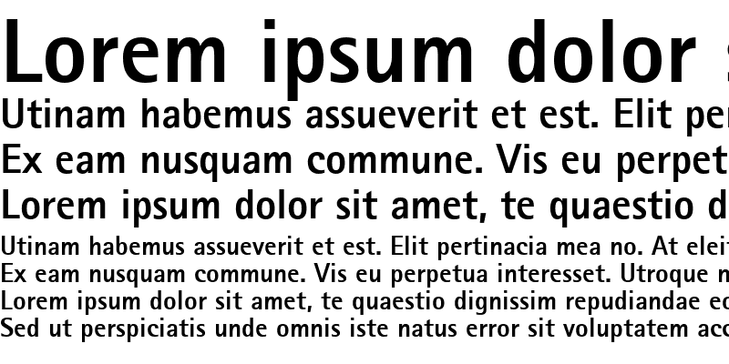 Sample of RotisSansSerif ExtraBold