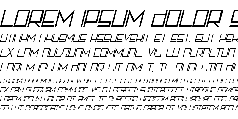 Sample of Rotterdamz Italic