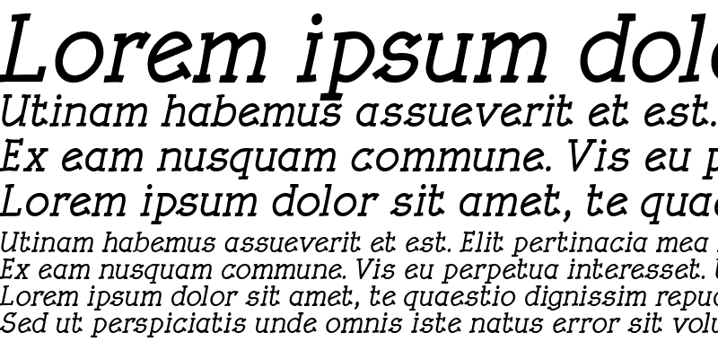 Sample of Rough LT Regular Bold Italic