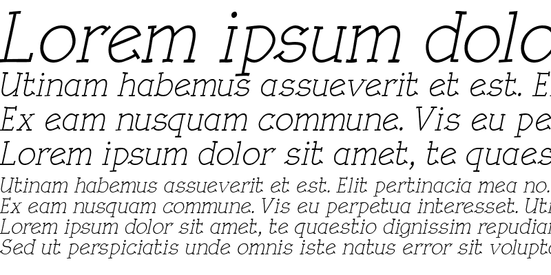 Sample of Rough LT Regular Italic