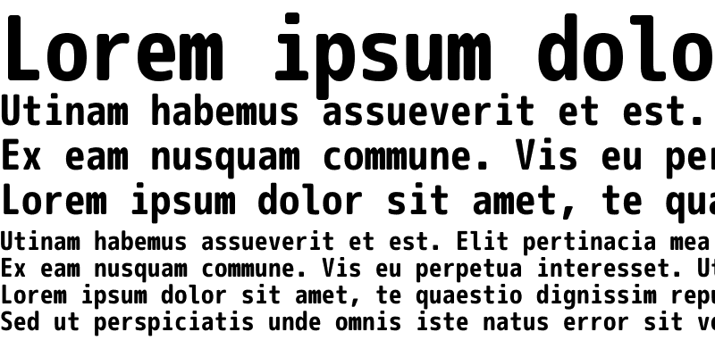 Sample of Rounded-L M+ 1m bold