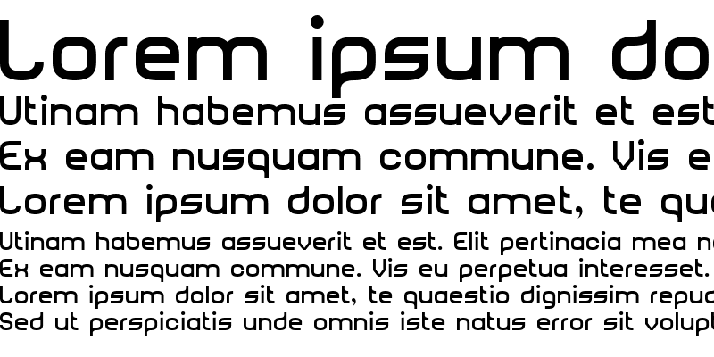 Sample of Rounded Sans Serif 7