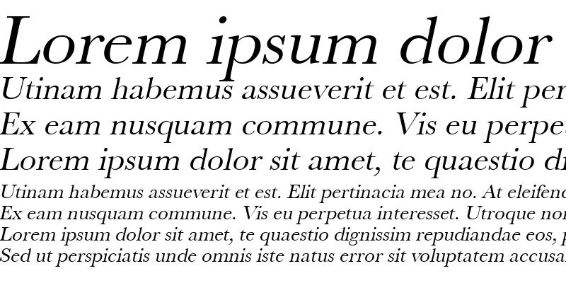 Sample of RoxanneBecker Italic