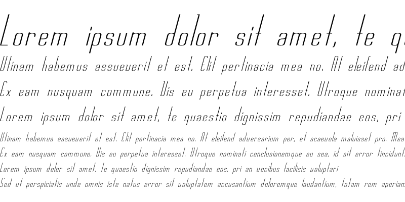 Sample of Rschasline italic