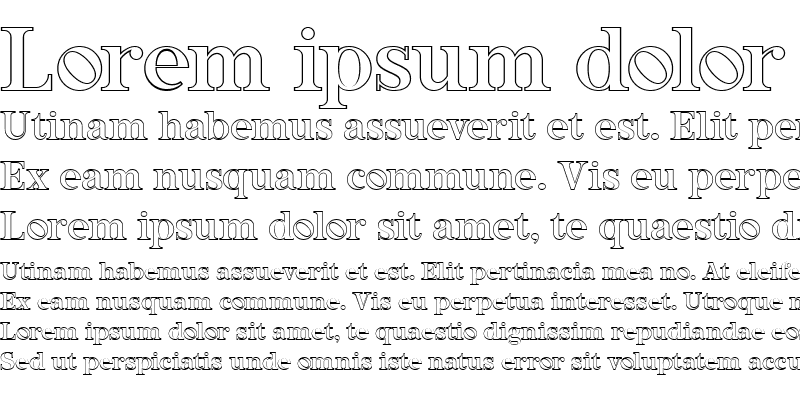 Sample of Rubino Serif Outline
