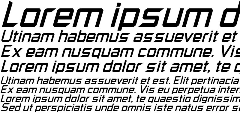 Sample of Russell Square Italic