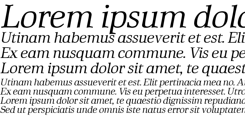 Sample of Rustika Italic