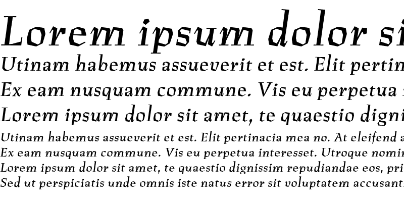 Sample of RuzenaAntikva Bold Italic