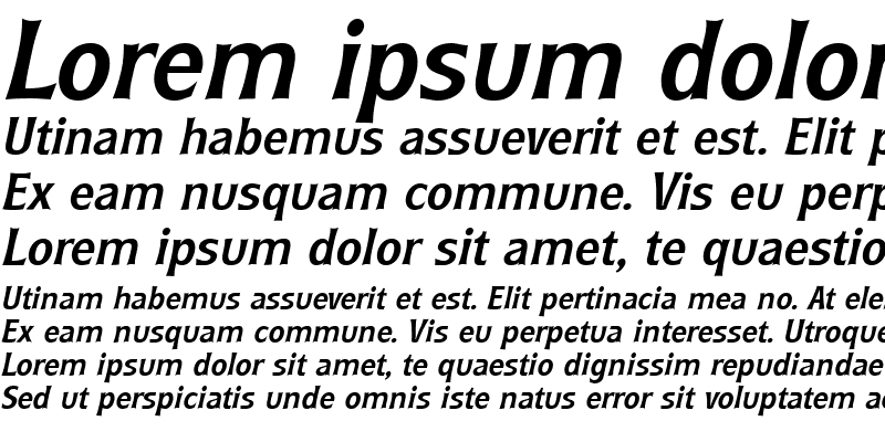 Sample of Rynders Bold Italic