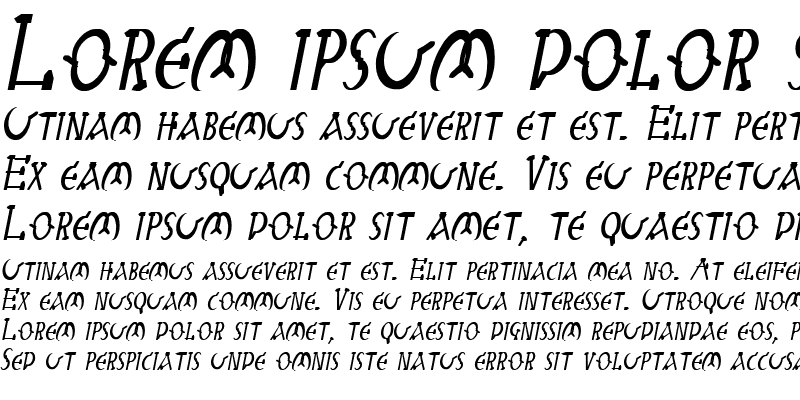 Sample of Sabbath 3 Bold Italic