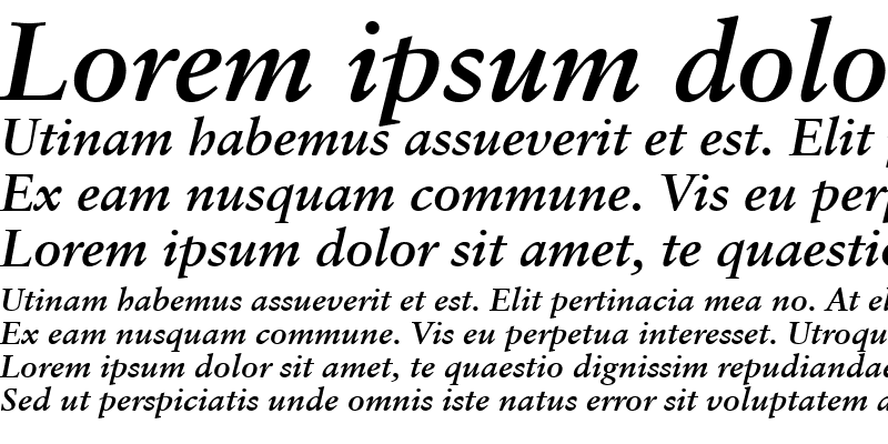 Sample of Sabon LT Bold Italic