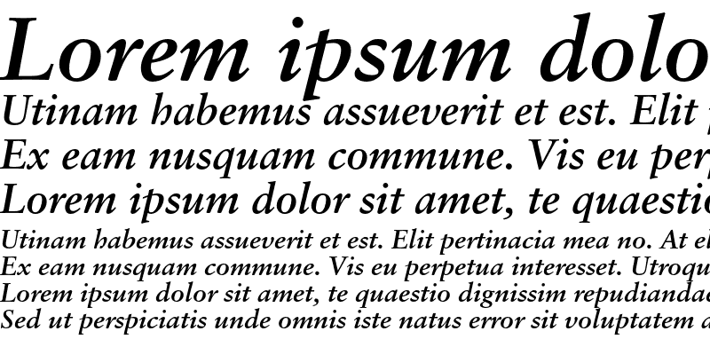 Sample of Sabon LT Std Bold Italic