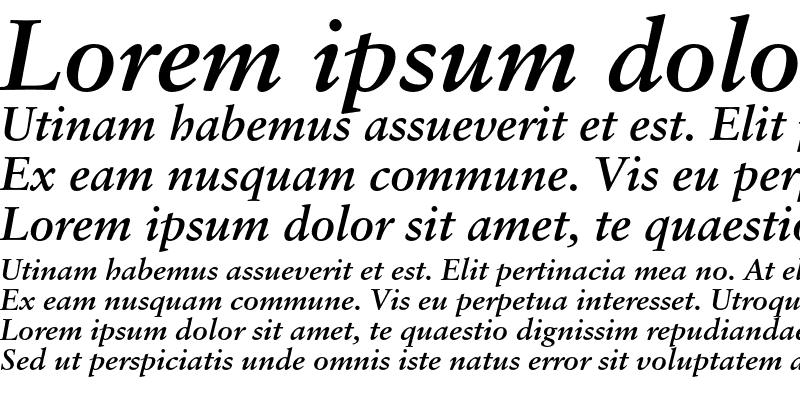 Sample of Sabon Oldstyle Figures Bold Italic