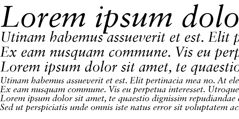 Sample of Sabon RomanOsF Italic