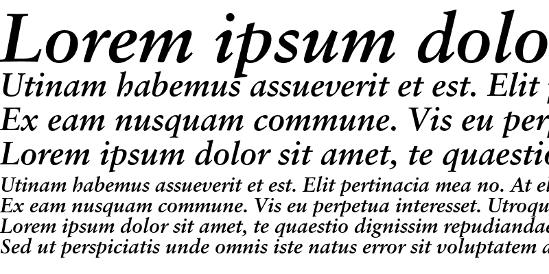 Sample of SabonGreek Bold Italic