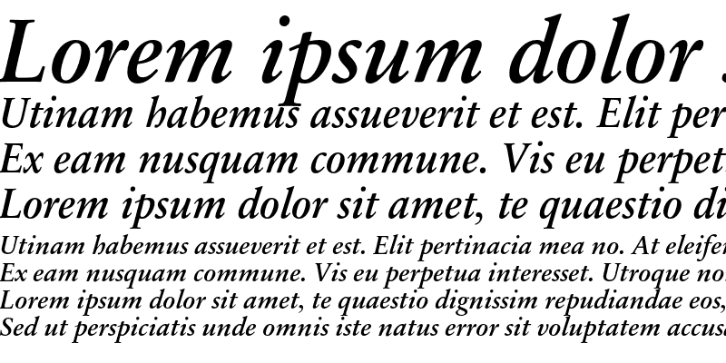 Sample of SabonNext RW OsFDemi Bold Italic