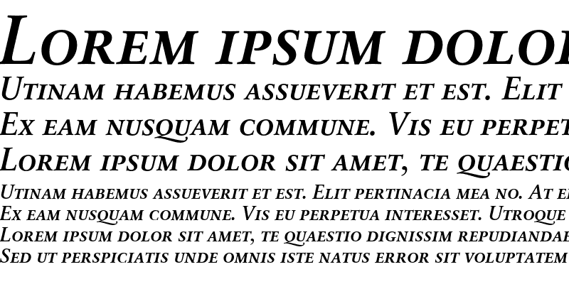 Sample of SabonNext RW SCDemi Bold Italic