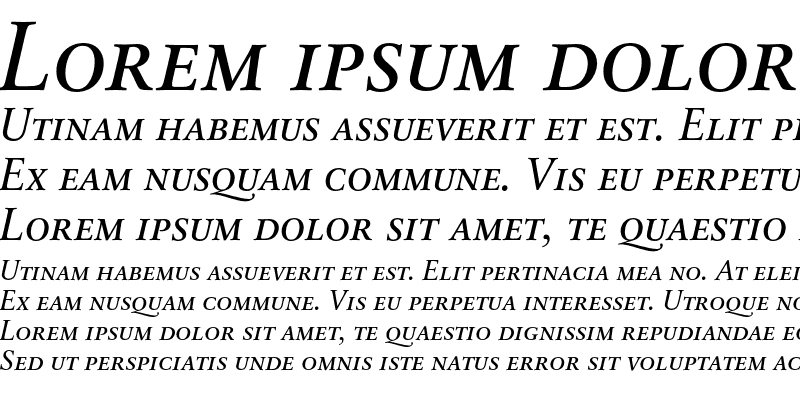 Sample of SabonNext RW SCDemi Italic