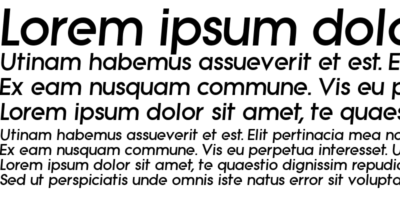Sample of SaborDisplaySSi Italic