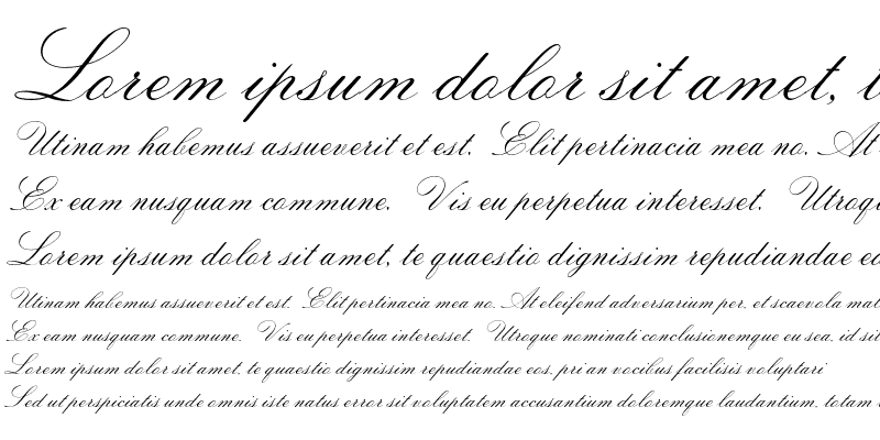 Sample of Sackers Italian Script AT Regular