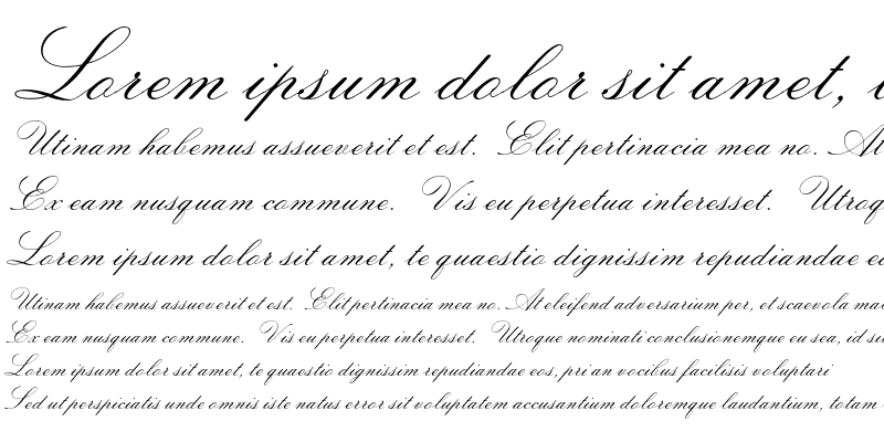 Sample of Sackers Italian Script Std Regular