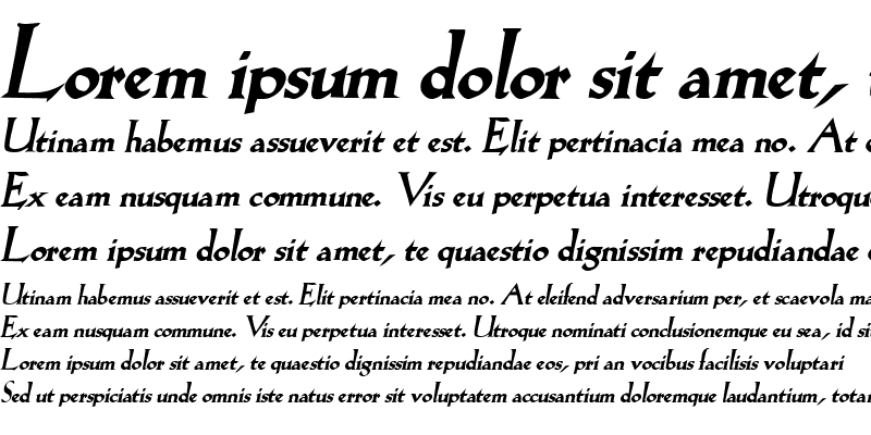 Sample of Salem Bold Italic
