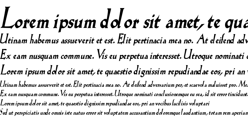 Sample of Salem-Condensed Bold Italic