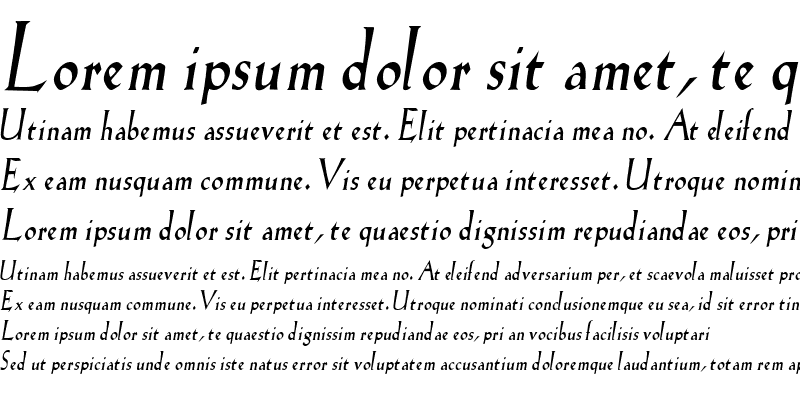 Sample of Salem-Condensed Italic