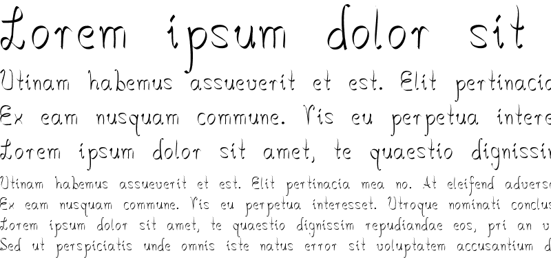 Sample of Salkin _Handschrift