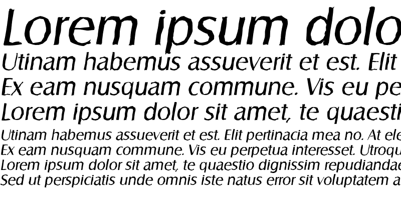 Sample of SalzburgAntique Italic