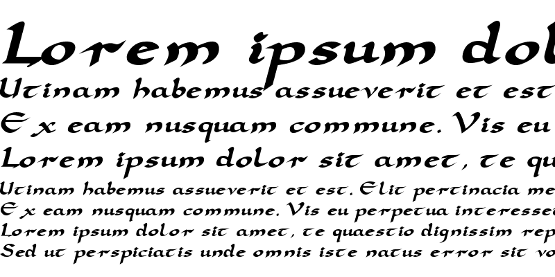 Sample of SamovarSSK Bold Italic