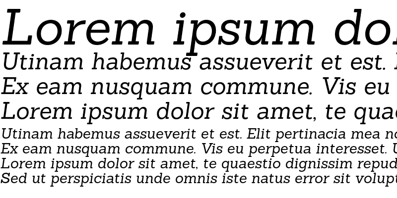 Sample of Sanchez Regular Italic