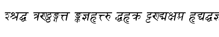 Preview of SanskritDelhiSSK Italic