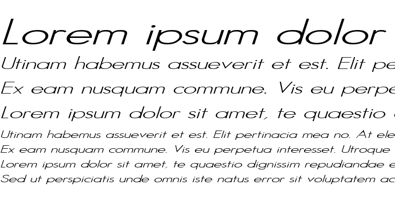 Sample of SansSerif Italic