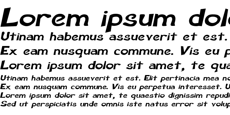 Sample of Sarah-Extended Italic