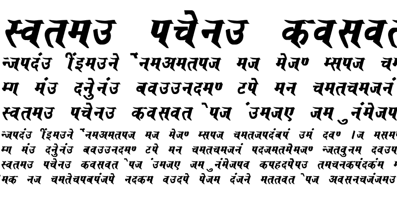 Sample of Saroj Bold Italic