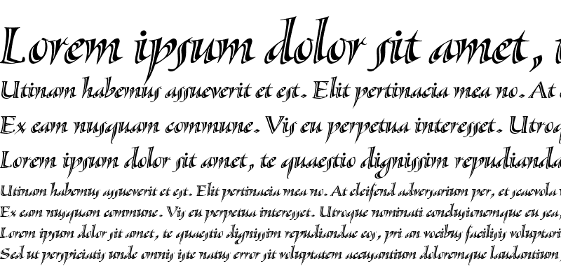 Sample of Sassafras RomanItalic