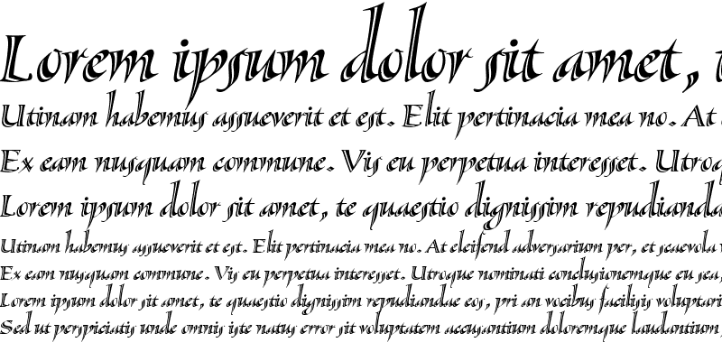 Sample of SassafrasLx RomanItalic