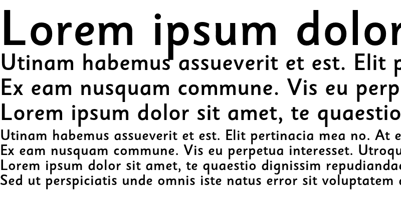 Sample of Sassoon Sans Std Medium
