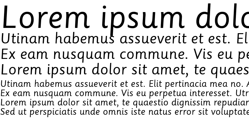 Sample of SassoonPrimary RomanItalic